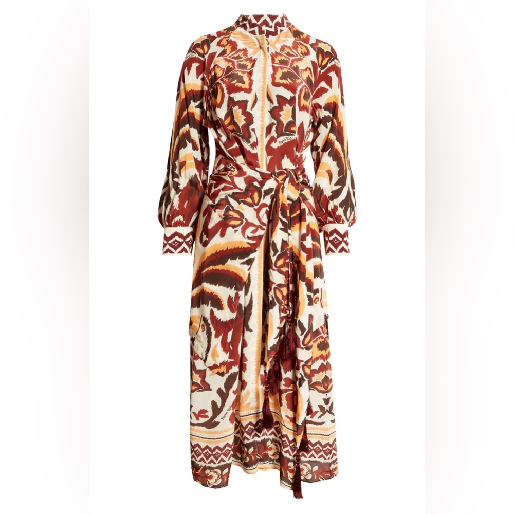 FARM RIO Cream Toucans Scarf Maxi Dress, size Small, BRAND NEW WITH TAG. $298 - Picture 11 of 17